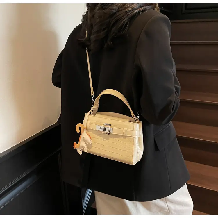Women's Square Handbag with Pearl Decor 2025 — feature 10