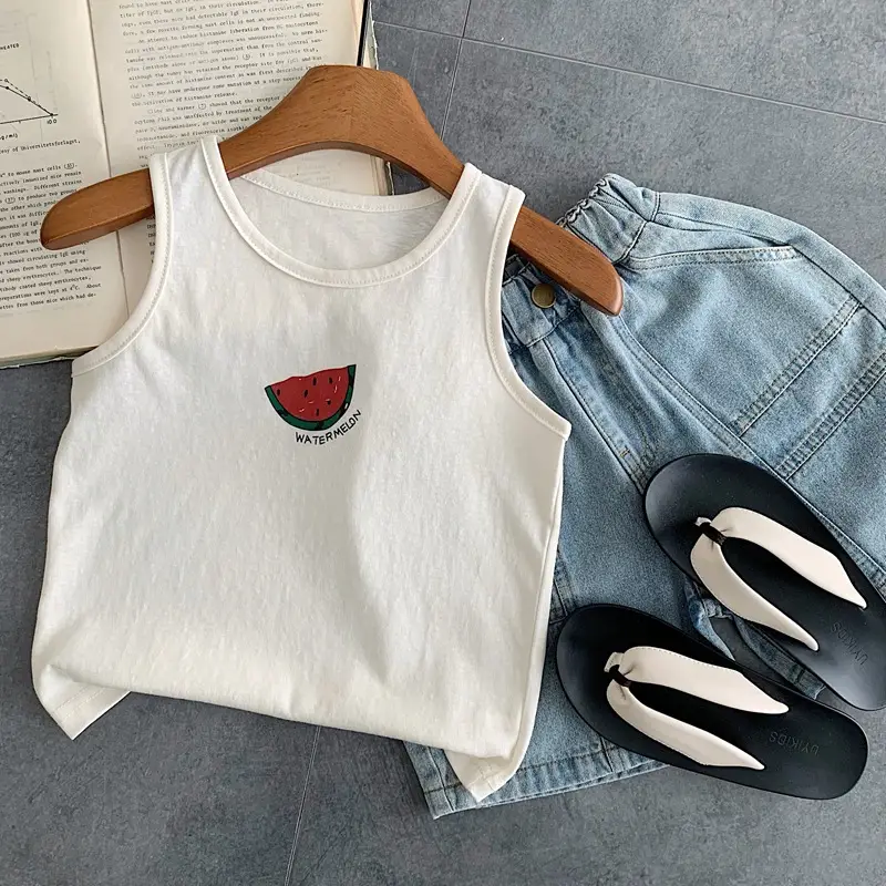 Boys Sleeveless Vest T-Shirt Summer 2025 Print — feature 1