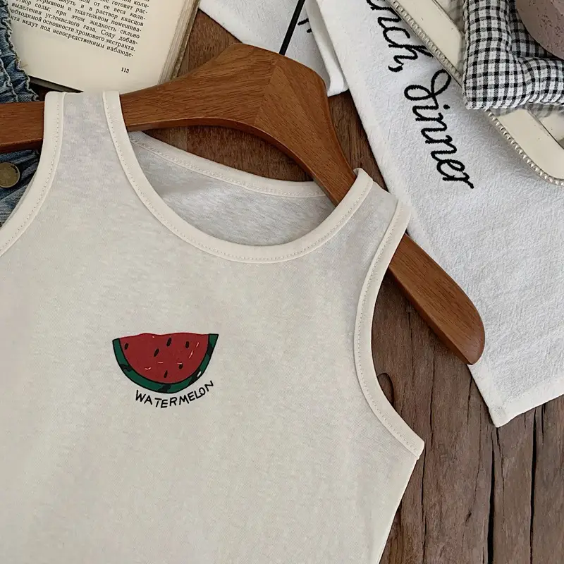Boys Sleeveless Vest T-Shirt Summer 2025 Print — feature 4