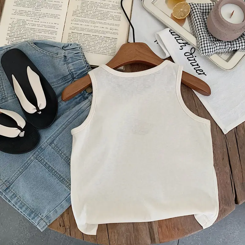 Boys Sleeveless Vest T-Shirt Summer 2025 Print — feature 6