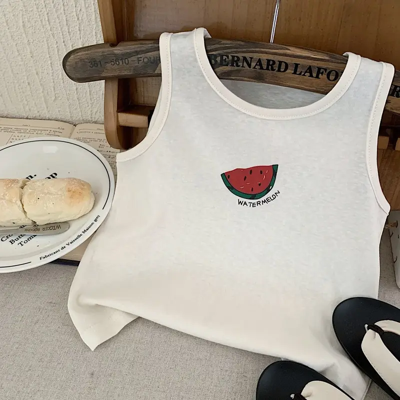 Boys Sleeveless Vest T-Shirt Summer 2025 Print — feature 8