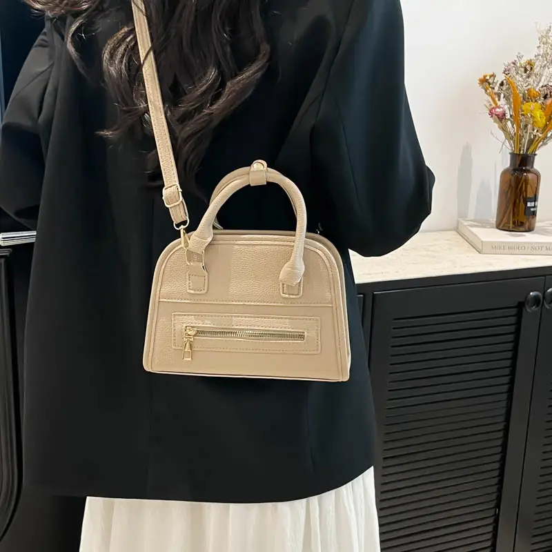 Women's Brown Leather Shoulder Bag 2025 New Casual Crossbody - Image 9