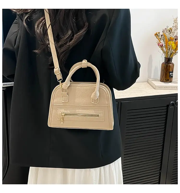 Women's Brown Leather Shoulder Bag 2025 New Casual Crossbody — feature 19