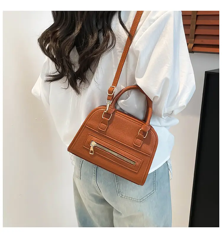 Women's Brown Leather Shoulder Bag 2025 New Casual Crossbody — feature 22