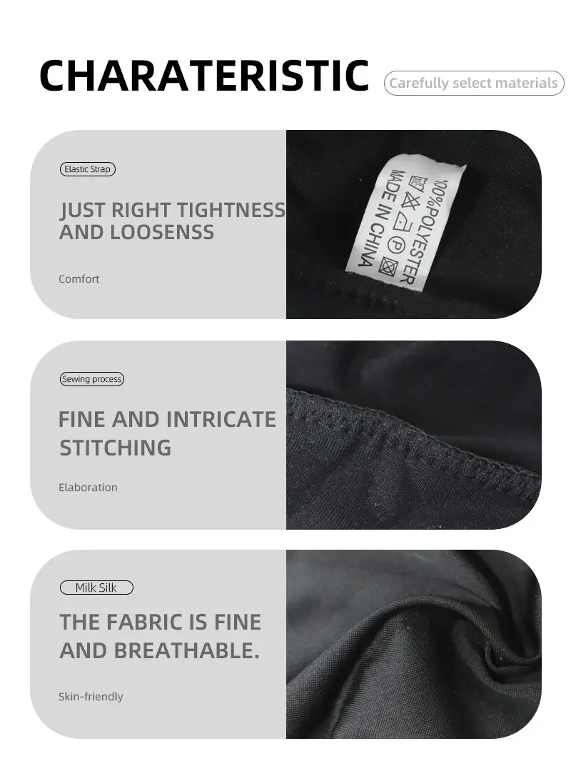 Blue Elastic Three-Cross Muslim Headscarf — feature 5