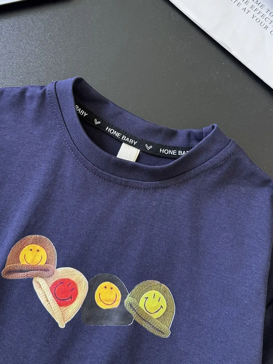 Kids Blue Cartoon Short Sleeve T-Shirt 2026 - Image 5