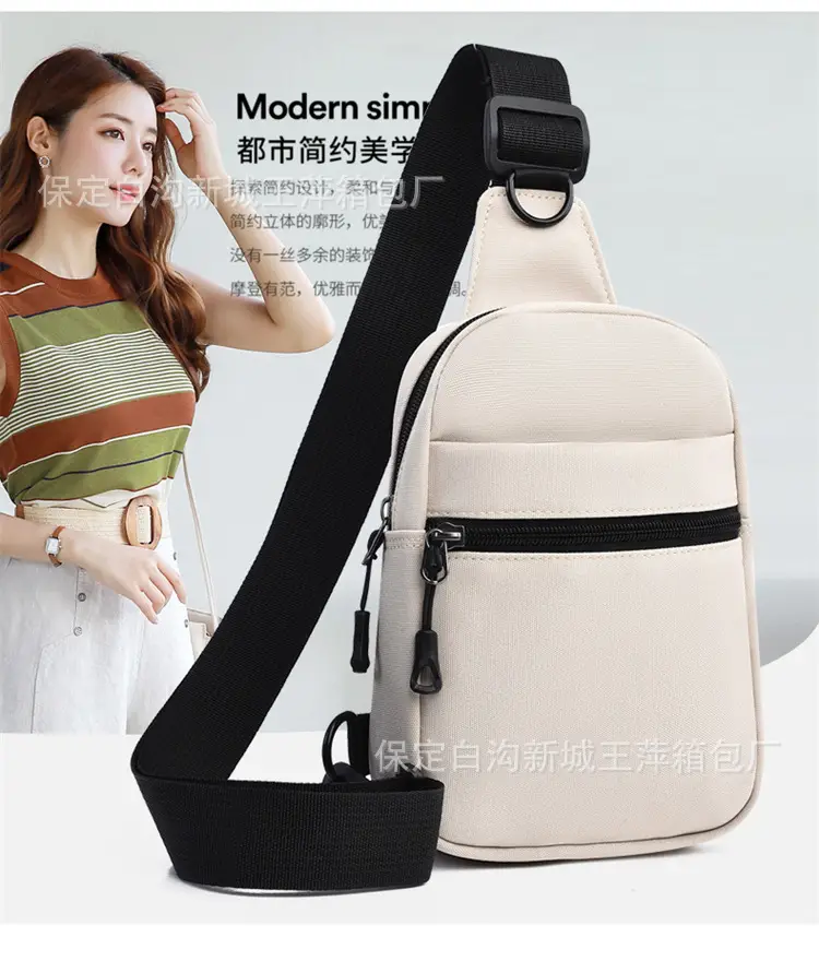 Pink Crossbody Bag with Black Strap for Women — feature 2