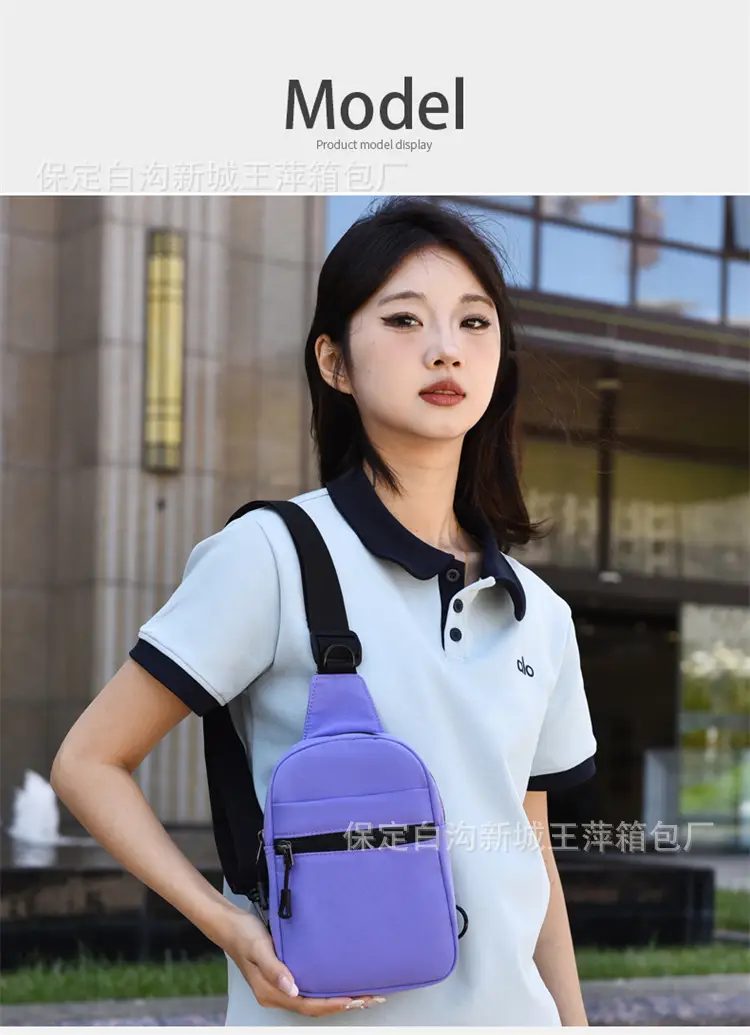 Pink Crossbody Bag with Black Strap for Women — feature 27