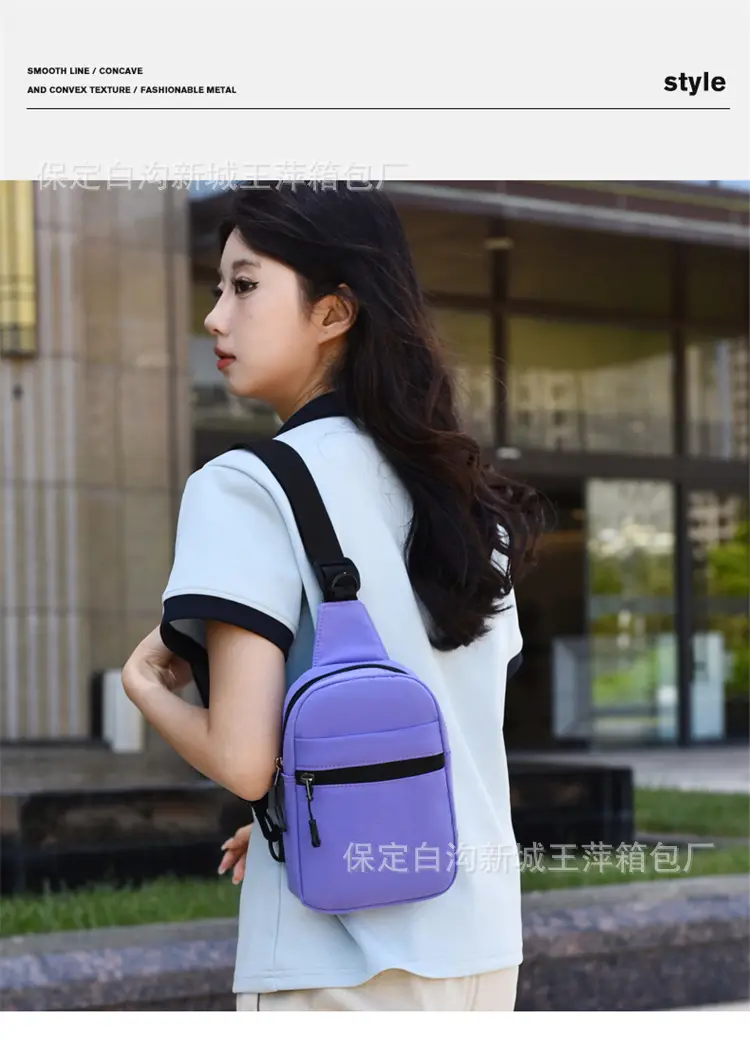Pink Crossbody Bag with Black Strap for Women — feature 28