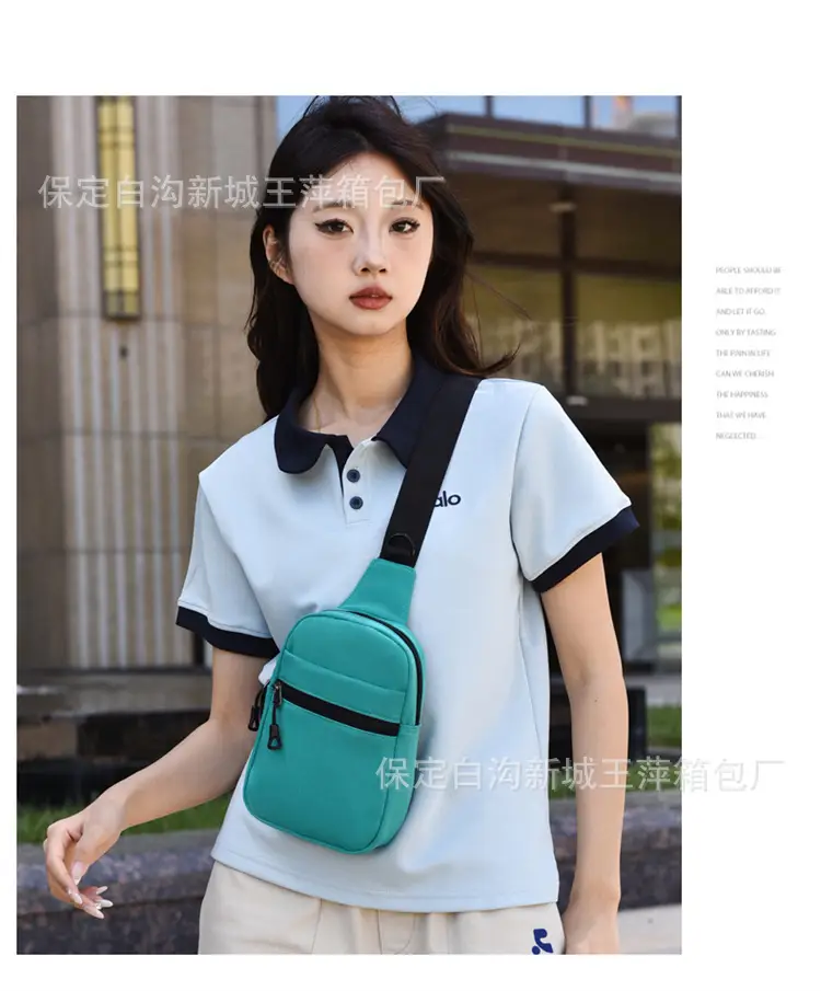 Pink Crossbody Bag with Black Strap for Women — feature 33