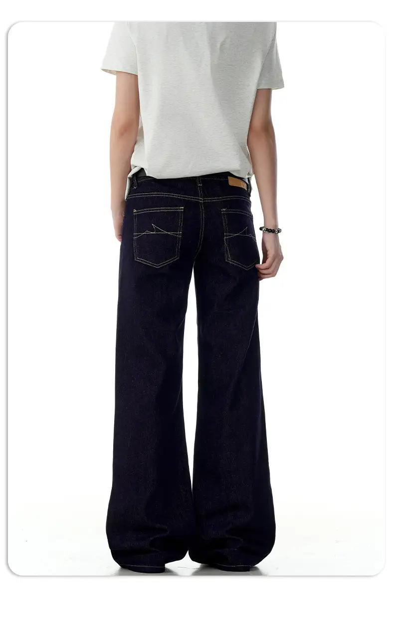 Dark Blue Vintage Loose Fit Jeans for Women — feature 15