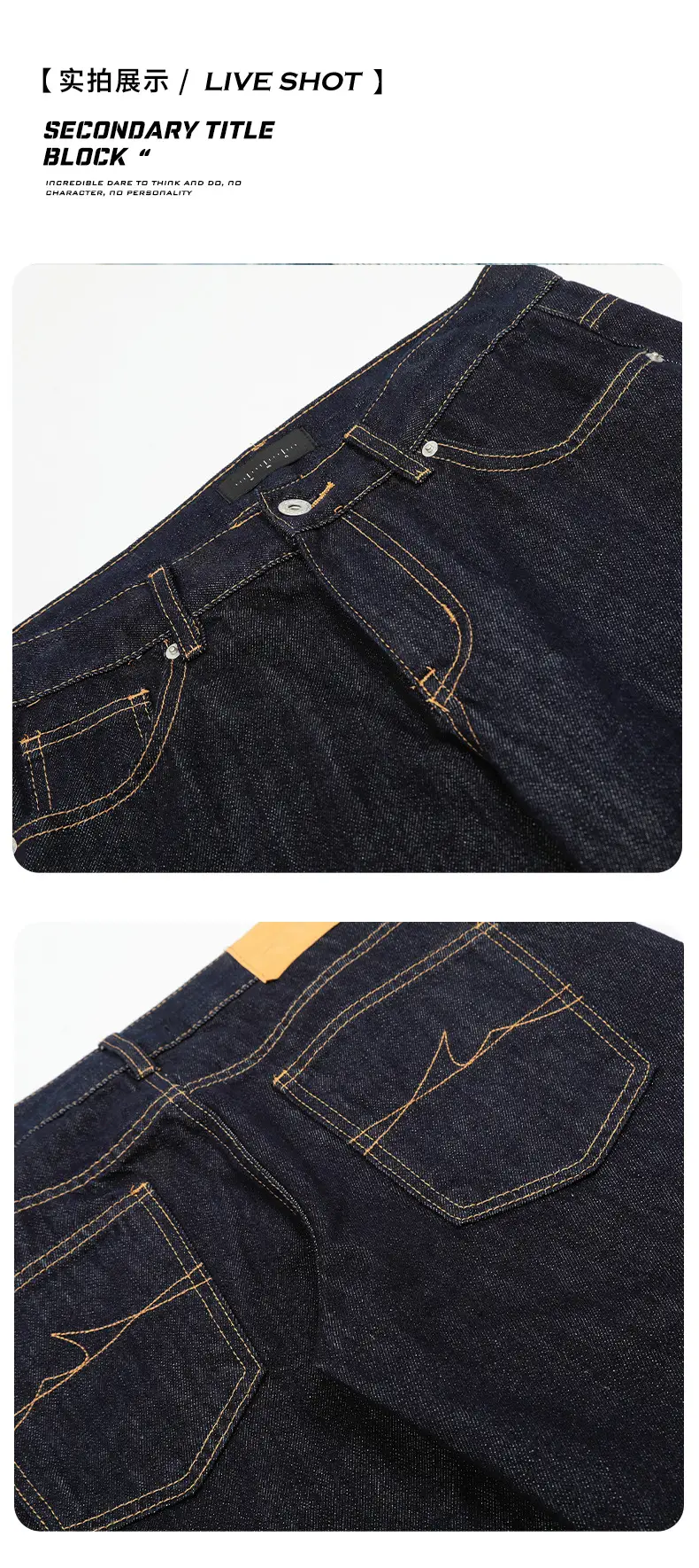 Dark Blue Vintage Loose Fit Jeans for Women — feature 16