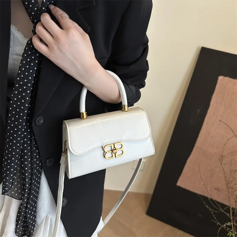 Korean Fashion Lock Shoulder Bag Women 2025 Summer - Image 8