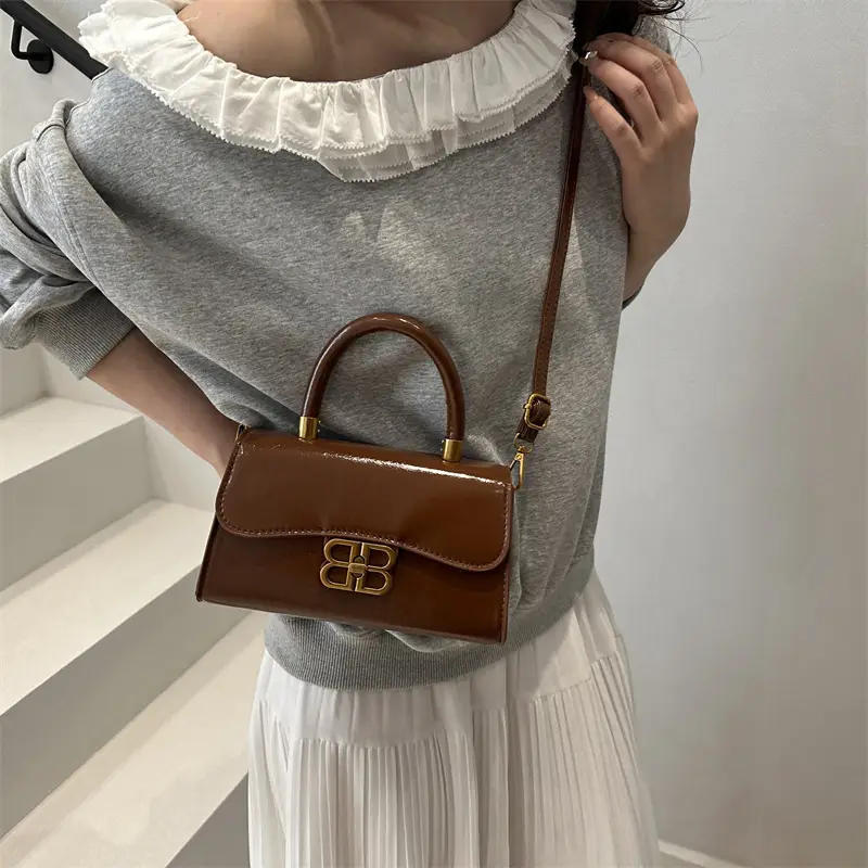 Korean Fashion Lock Shoulder Bag Women 2025 Summer - Image 9