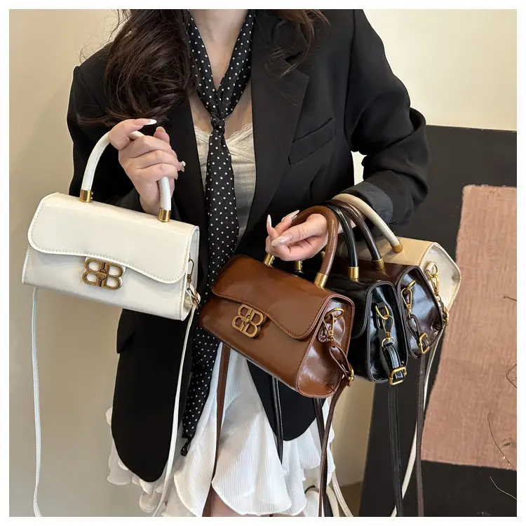 Korean Fashion Lock Shoulder Bag Women 2025 Summer — feature 33