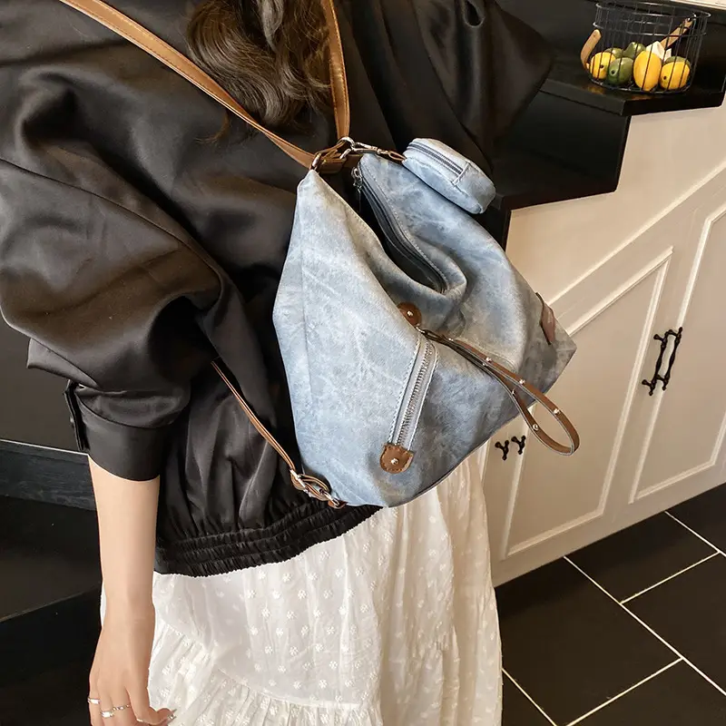 2025 Korean Style Grey Shoulder Bag for Women - Image 6