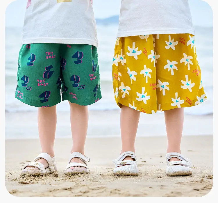 Dudu Jia Purple Doodle Shorts for Boys Girls Summer Wear — feature 11