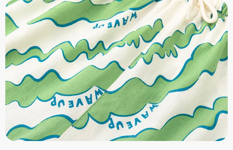 Dudu Jia Purple Doodle Shorts for Boys Girls Summer Wear — feature 19