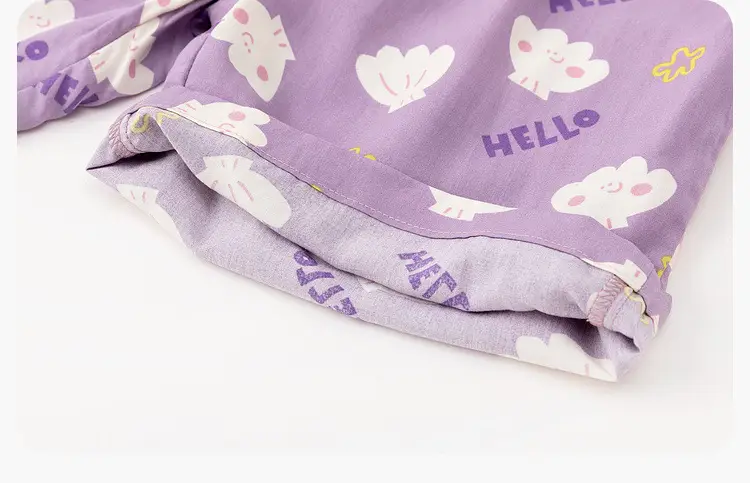 Dudu Jia Purple Doodle Shorts for Boys Girls Summer Wear — feature 24