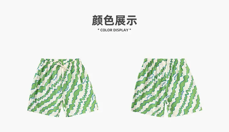 Dudu Jia Purple Doodle Shorts for Boys Girls Summer Wear — feature 7