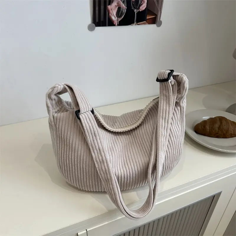 Corduroy Crossbody Bag for Women Casual Shoulder Crossbody - Image 9