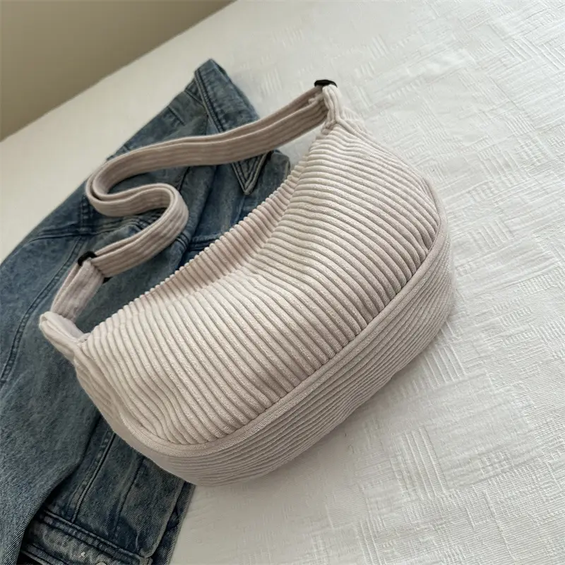 Corduroy Crossbody Bag for Women Casual Shoulder Crossbody - Image 10