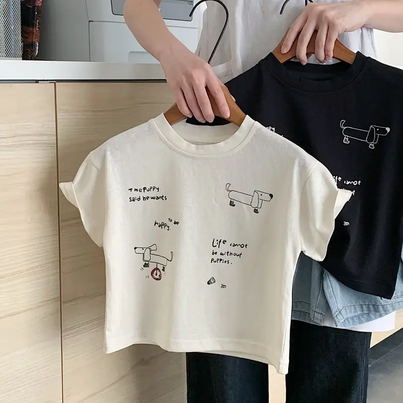 Boys Cartoon T-Shirt Black 2026 Summer — feature 11