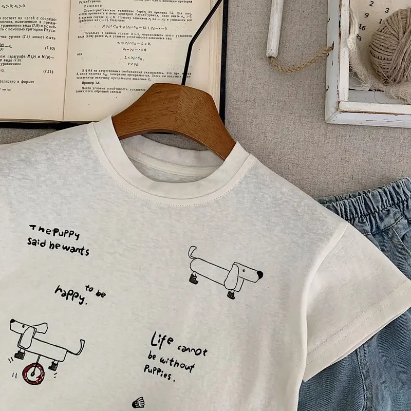 Boys Cartoon T-Shirt Black 2026 Summer — feature 7