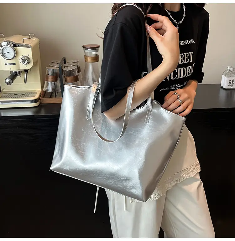 Women's Light Yellow Embroidered Tote Bag Large Capacity — feature 21