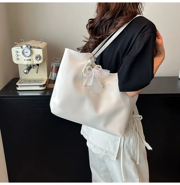 Women's Light Yellow Embroidered Tote Bag Large Capacity — feature 32