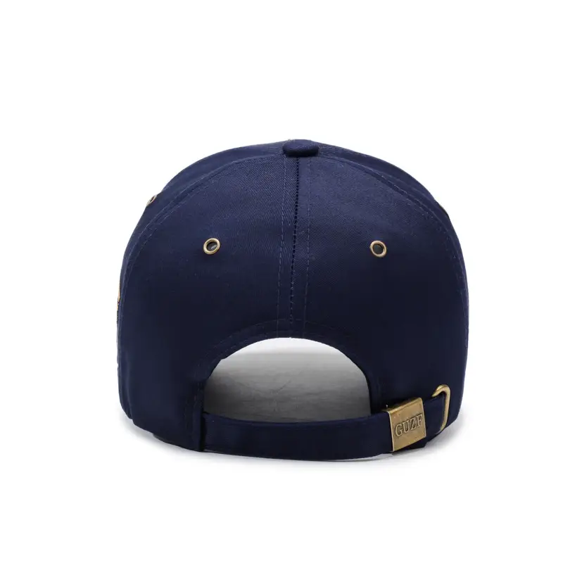 Unisex Embroidered Letter Cap Navy Blue Baseball - Image 8