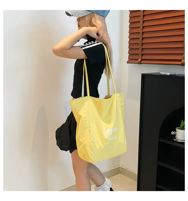 Blue Embroidered Canvas Student Bag 2025 — feature 15