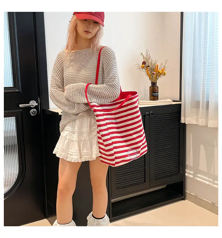 Blue Embroidered Canvas Student Bag 2025 — feature 18