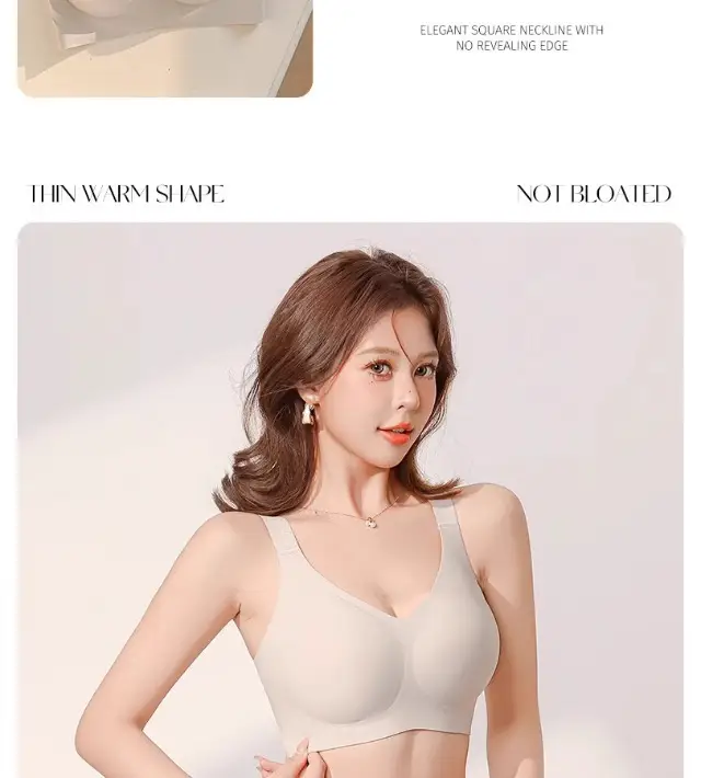Large Bust Bra for Women, Full Cup, Thin Style, Anti-Sagging, Side Breast Gathering, Seamless Shaping Bra, Summer Thin Style, Seamless — feature 24
