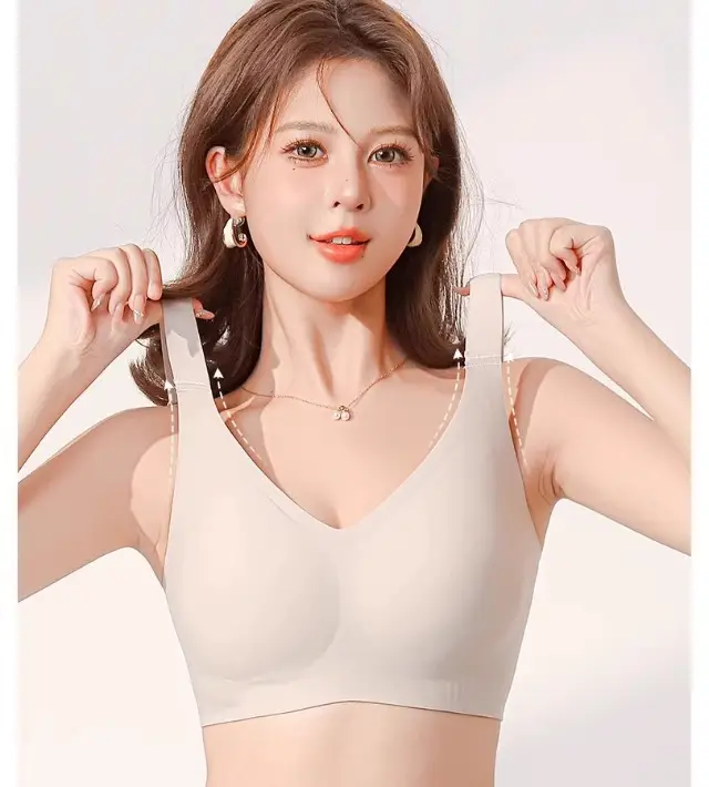 Large Bust Bra for Women, Full Cup, Thin Style, Anti-Sagging, Side Breast Gathering, Seamless Shaping Bra, Summer Thin Style, Seamless — feature 7