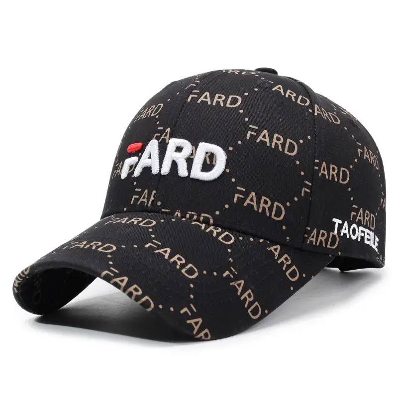 FARD Embroidered Cap for Men Women Brown - Image 12