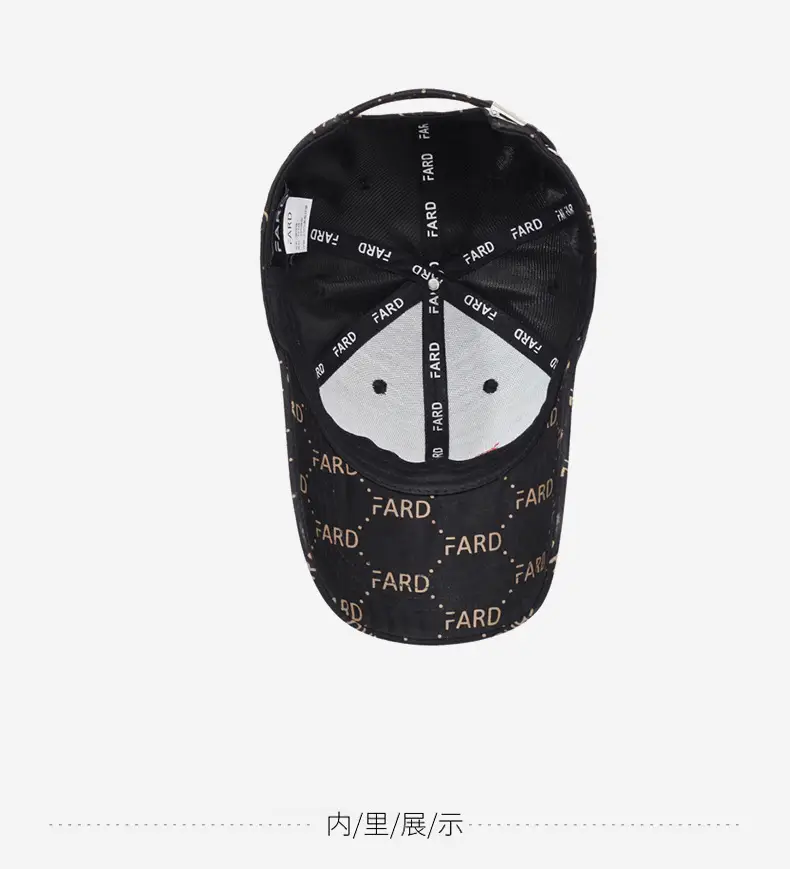 FARD Embroidered Cap for Men Women Brown — feature 13