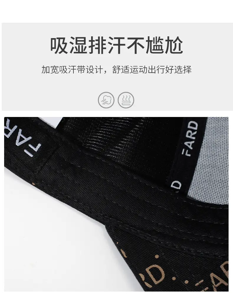 FARD Embroidered Cap for Men Women Brown — feature 3