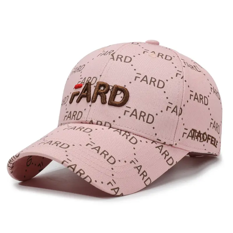 FARD Embroidered Cap for Men Women Brown - Image 4