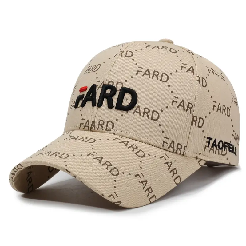 FARD Embroidered Cap for Men Women Brown - Image 7
