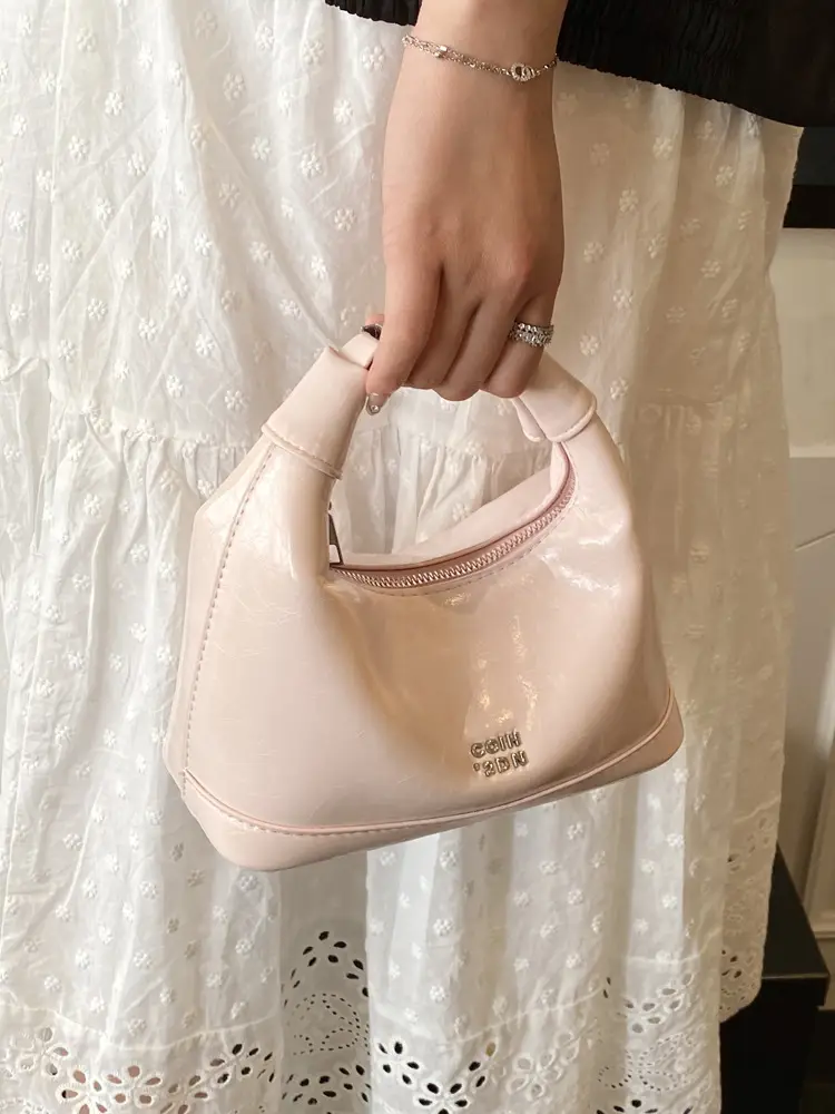 Women's White Leather Satchel Bag with Crossbody Strap - Image 10