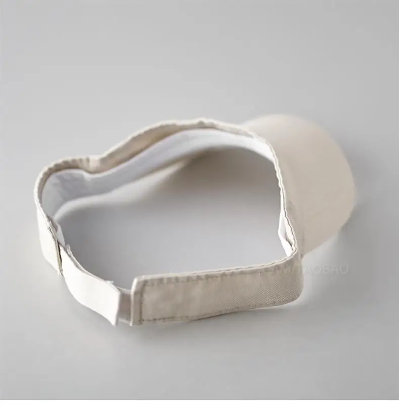 Denim Visor Cap with Letter Embroidery Unisex Sports Cap — feature 13