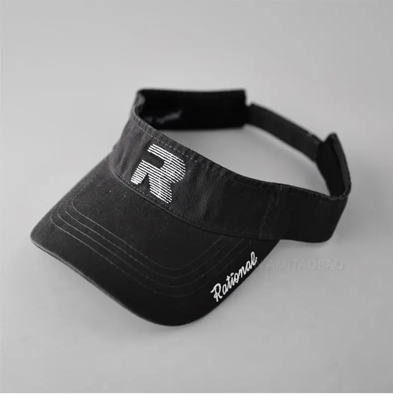 Denim Visor Cap with Letter Embroidery Unisex Sports Cap — feature 14