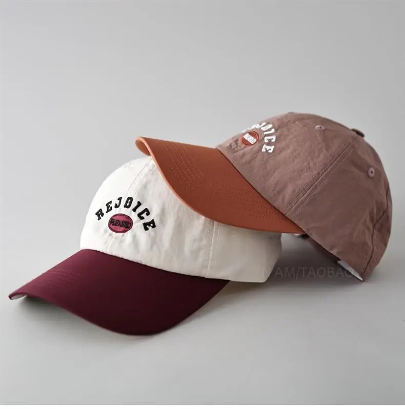 Pink Baseball Cap with "Rejice" Embroidery — feature 11