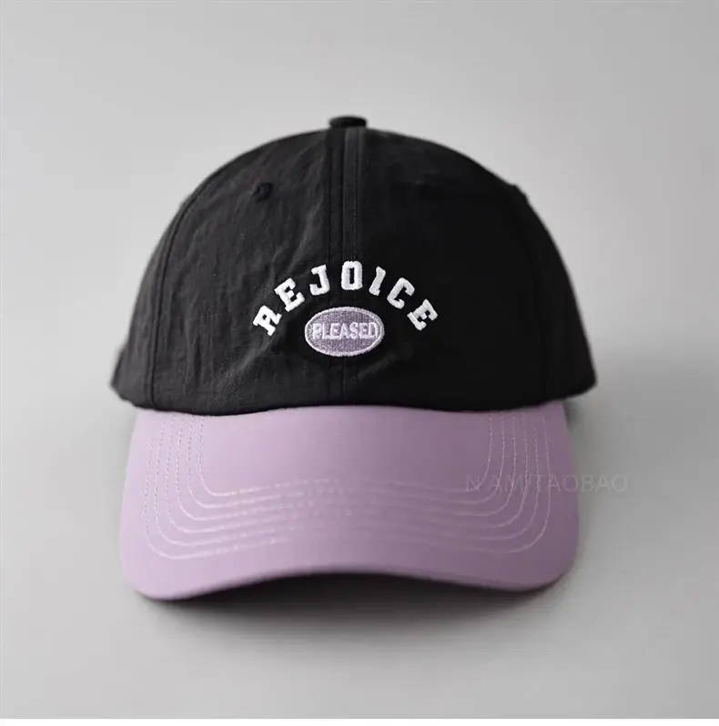 Pink Baseball Cap with "Rejice" Embroidery — feature 4