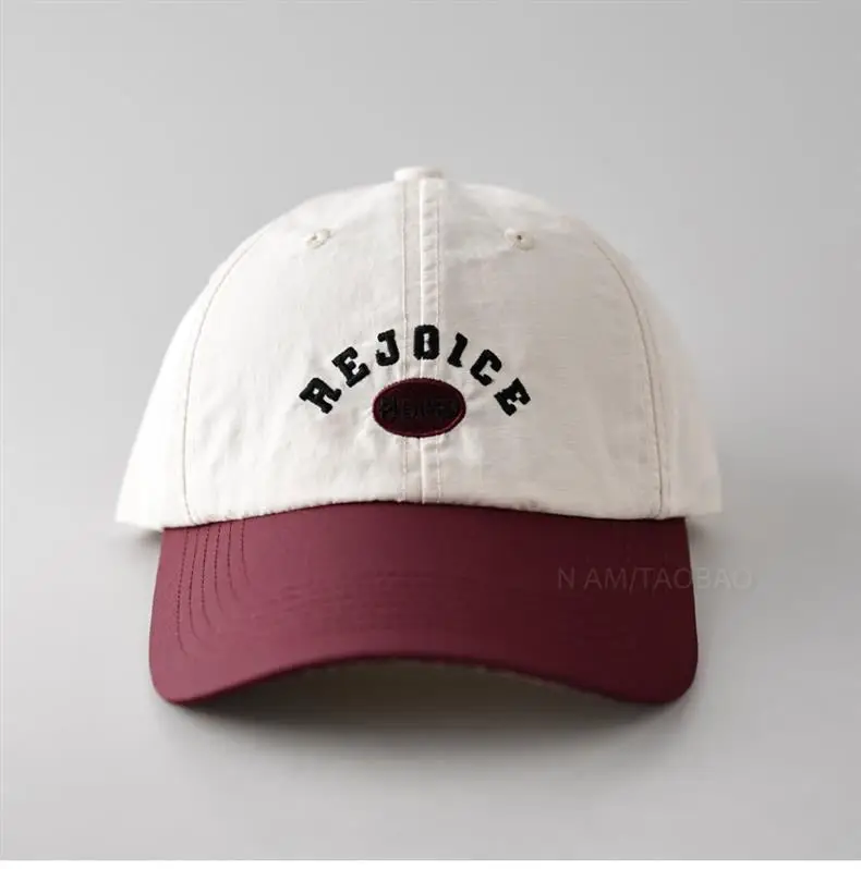 Pink Baseball Cap with "Rejice" Embroidery — feature 9