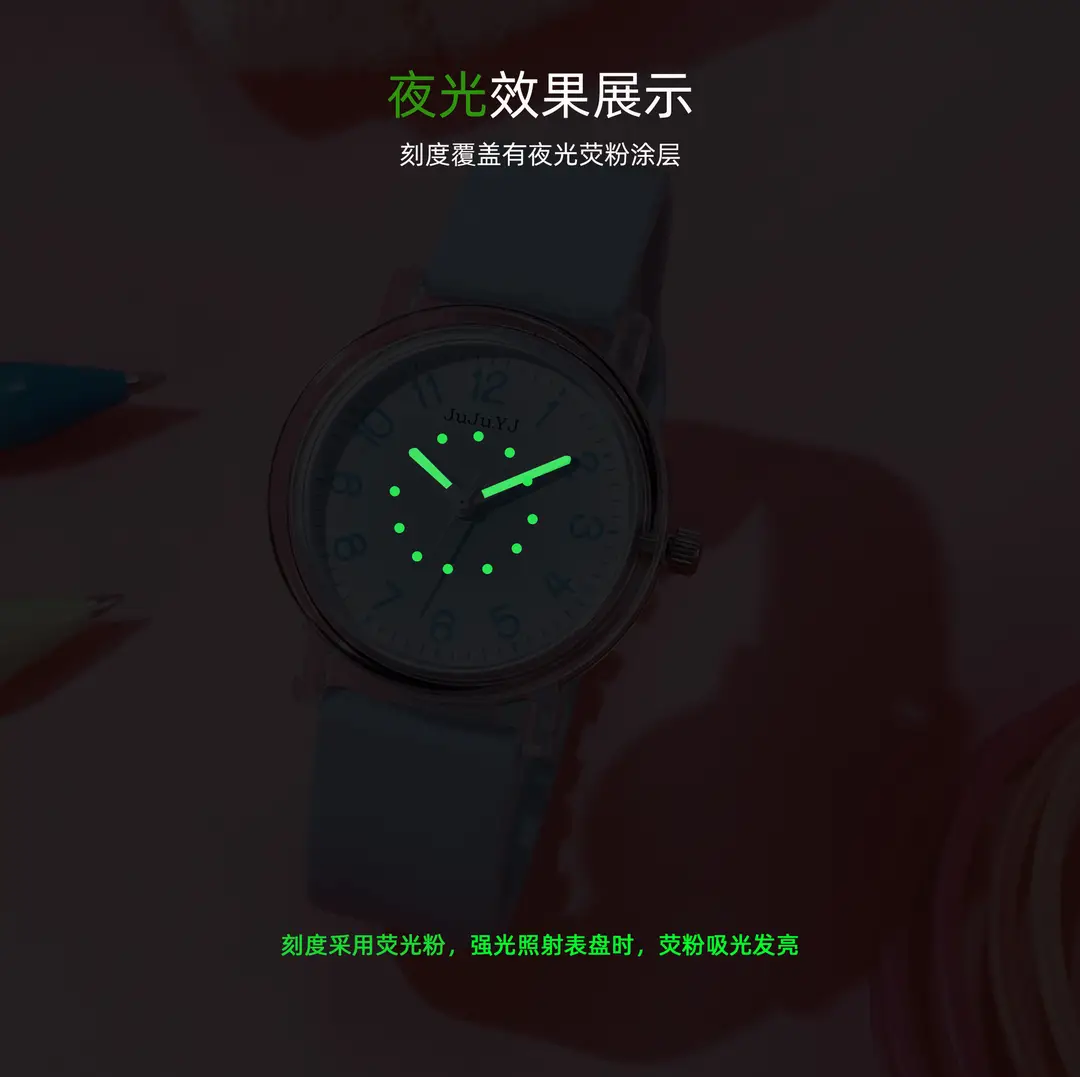 2025 New Silicone Band Student Watch Girls Junior High School Exam Special Watch Luminous Waterproof Quartz Watch