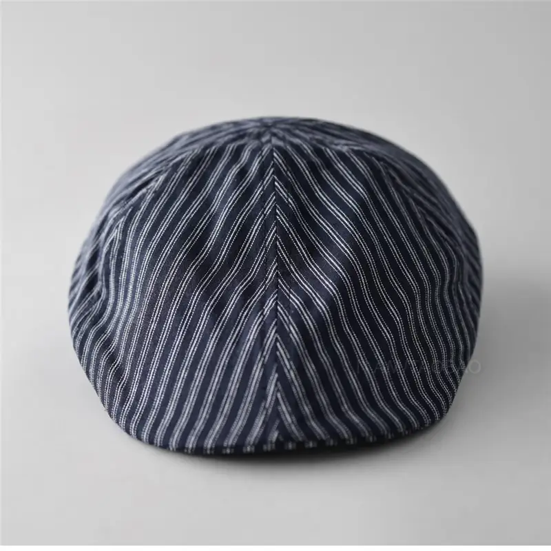 Men & Women Retro Striped Duckbill Cap