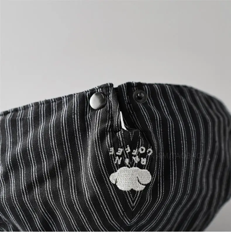 Men & Women Retro Striped Duckbill Cap — feature 13