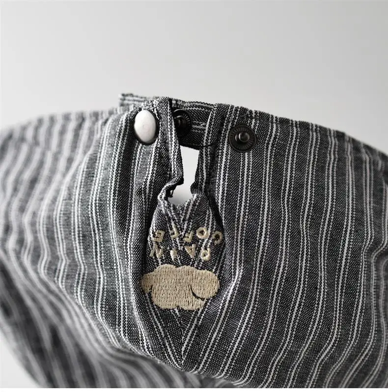 Men & Women Retro Striped Duckbill Cap — feature 9